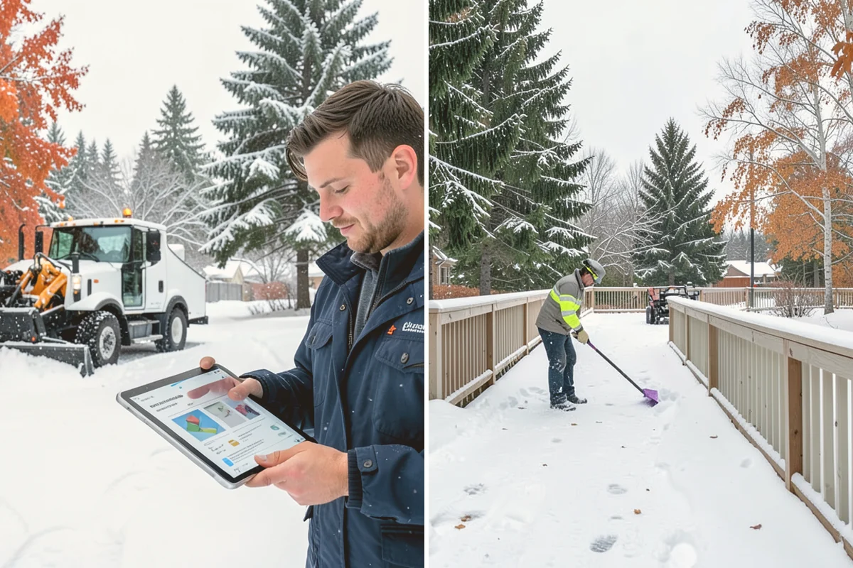 Daycare Snow Plowing in Bothell, King County, WA - Confirm opening time and mark the drop-off lane as top priority
