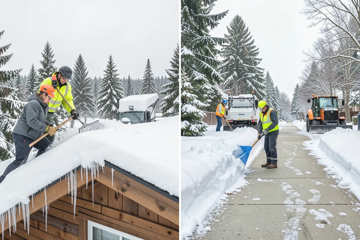Daycare Snow Plowing in Burien, King County, WA - Confirm opening time and mark the drop-off lane as top priority