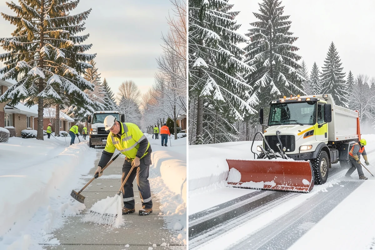 Daycare Snow Plowing in Covington, King County, WA - Confirm opening time and mark the drop-off lane as top priority