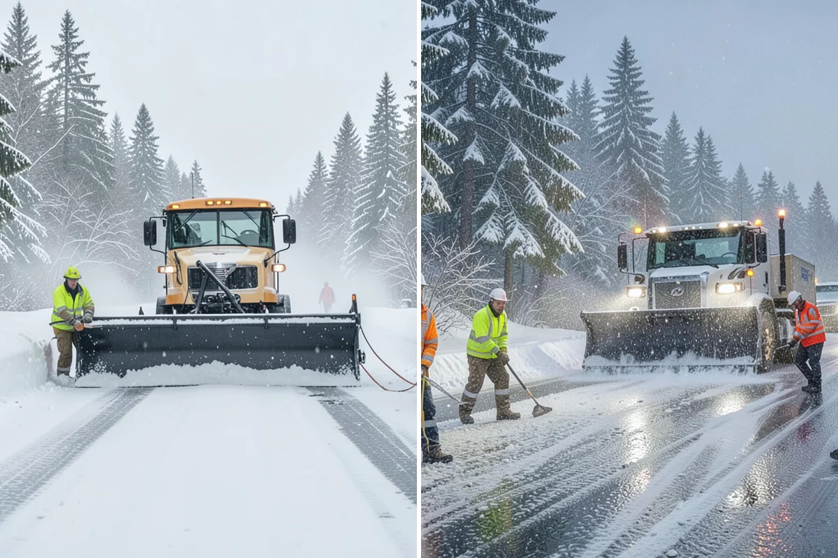 Daycare Snow Plowing in Des Moines, King County, WA - Confirm opening time and mark the drop-off lane as top priority