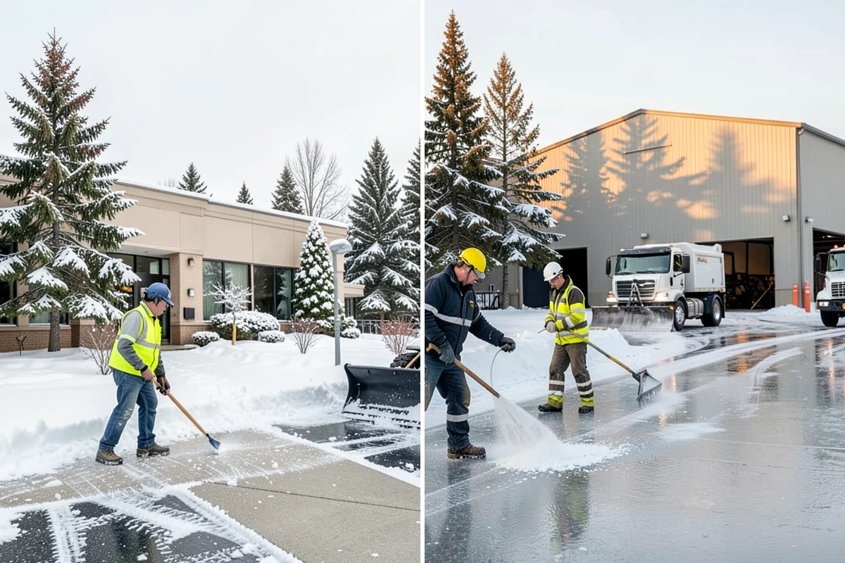 Daycare Snow Plowing in Federal Way, King County, WA - Confirm opening time and mark the drop-off lane as top priority