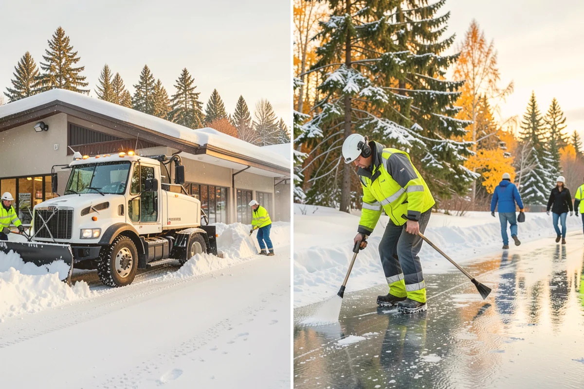 Daycare Snow Plowing in Fife, Pierce County, WA - Confirm opening time and mark the drop-off lane as top priority