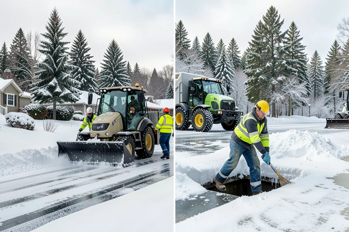 Daycare Snow Plowing in Fircrest, Pierce County, WA - Confirm opening time and mark the drop-off lane as top priority