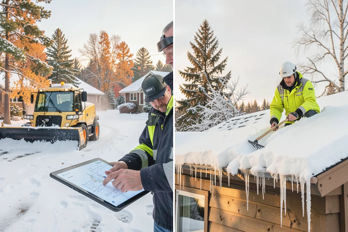 Daycare Snow Plowing in Hamilton, Skagit County, WA - Confirm opening time and mark the drop-off lane as top priority