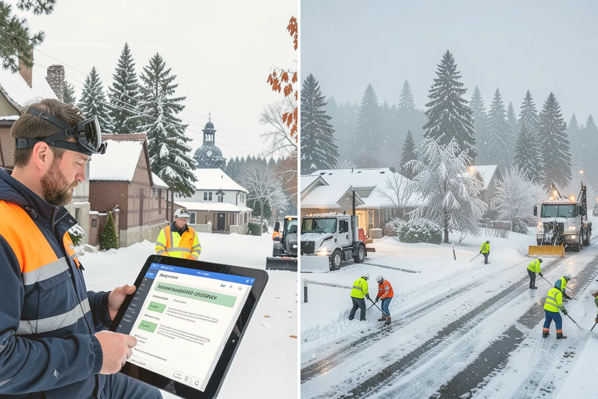 Daycare Snow Plowing in Index, Snohomish County, WA - Confirm opening time and mark the drop-off lane as top priority