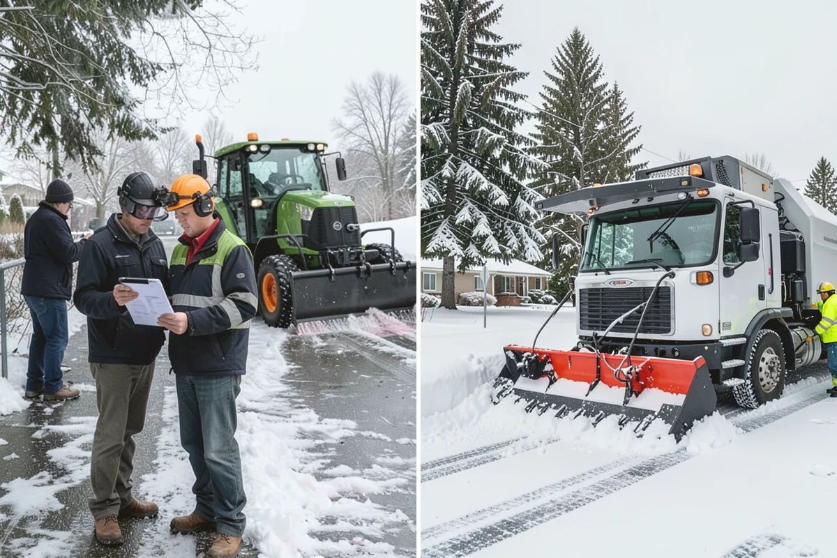 Daycare Snow Plowing in Issaquah, King County, WA - Confirm opening time and mark the drop-off lane as top priority