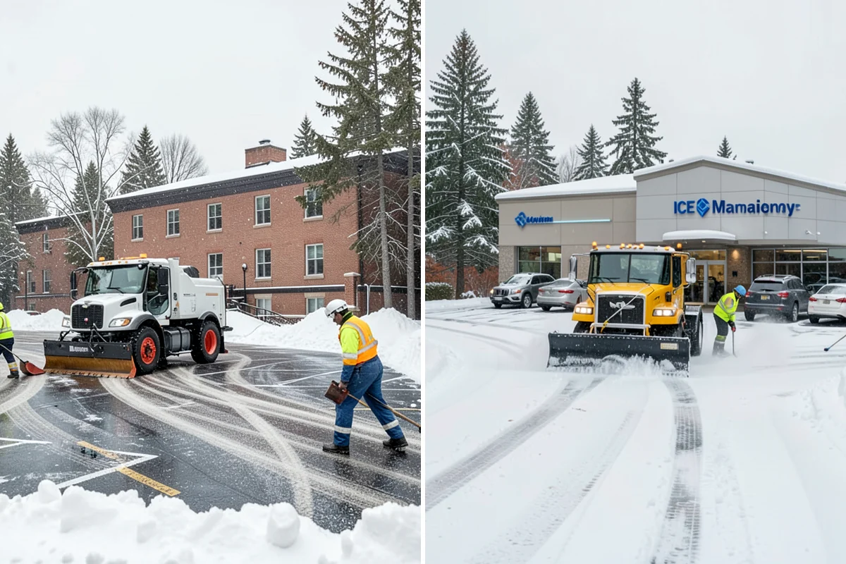 Daycare Snow Plowing in Kenmore, King County, WA - Confirm opening time and mark the drop-off lane as top priority