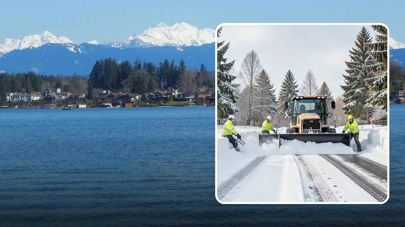 Daycare Snow Plowing in Lake Stevens, Snohomish County, WA - We plow daycare lots and drop-off zones before opening so parents carrying young children reach the door safely.