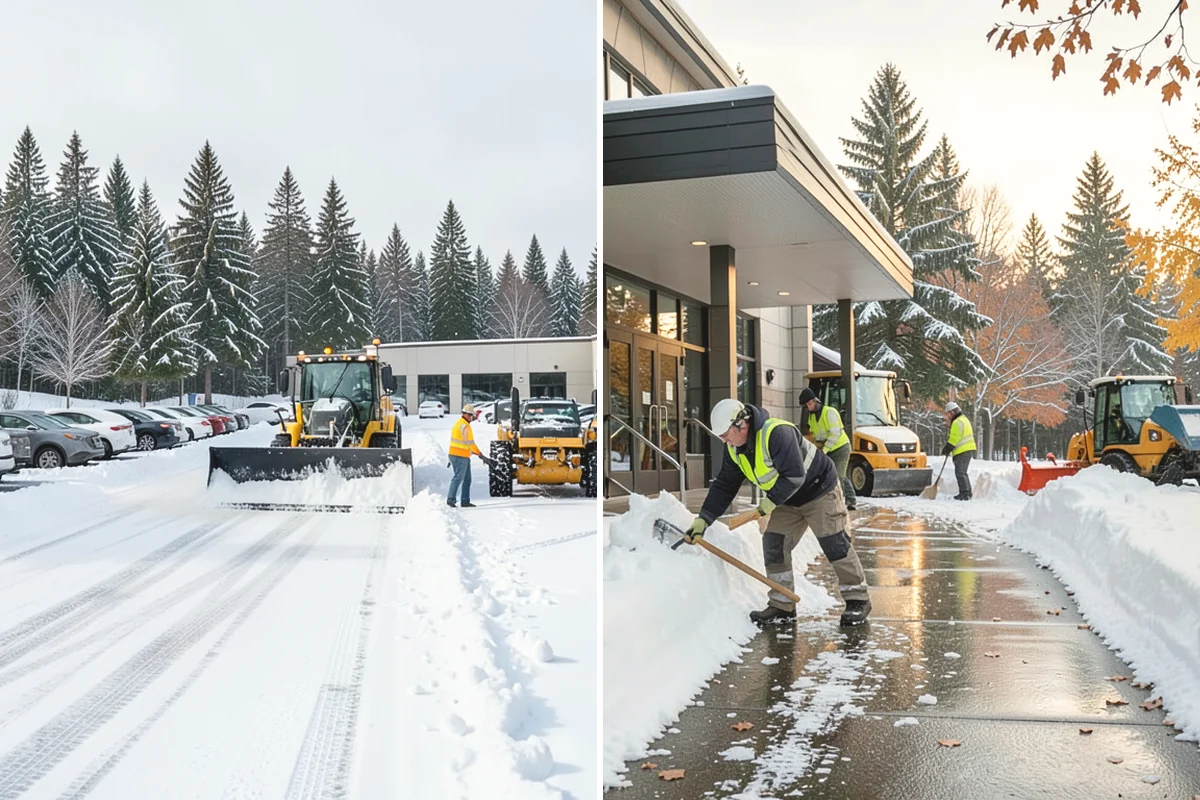 Daycare Snow Plowing in Lake Stevens, Snohomish County, WA - Confirm opening time and mark the drop-off lane as top priority