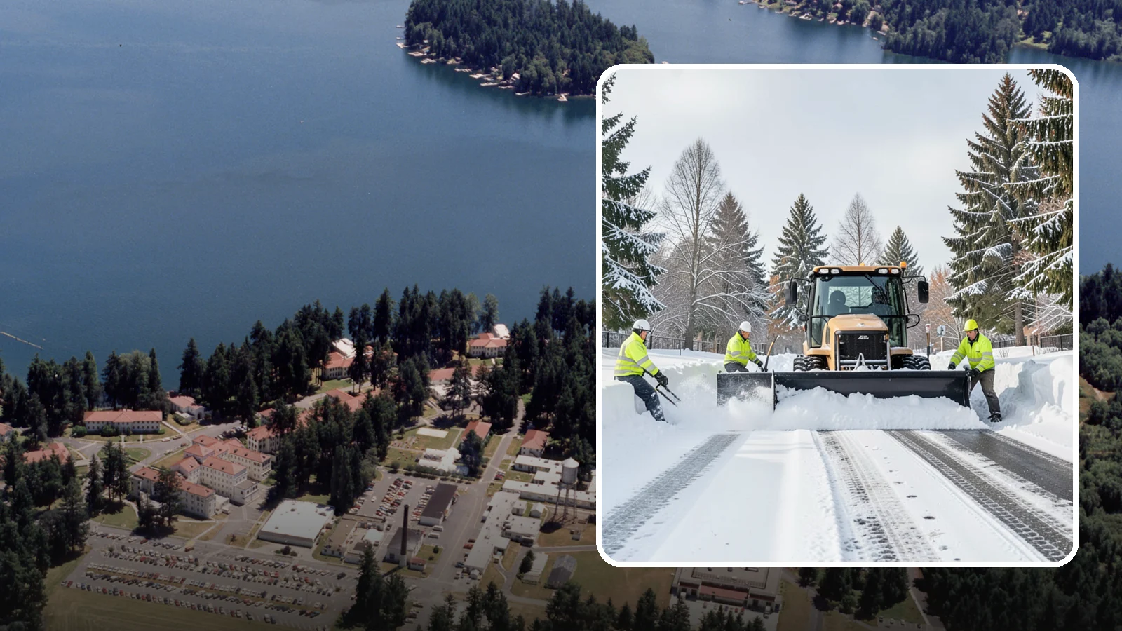 Daycare Snow Plowing in Lakewood, Pierce County, WA - We plow daycare lots and drop-off zones before opening so parents carrying young children reach the door safely.
