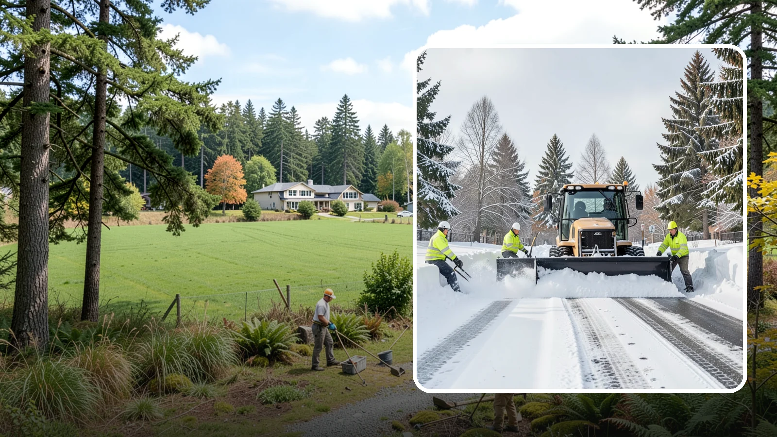 Daycare Snow Plowing in Lyman, Skagit County, WA - We plow daycare lots and drop-off zones before opening so parents carrying young children reach the door safely.