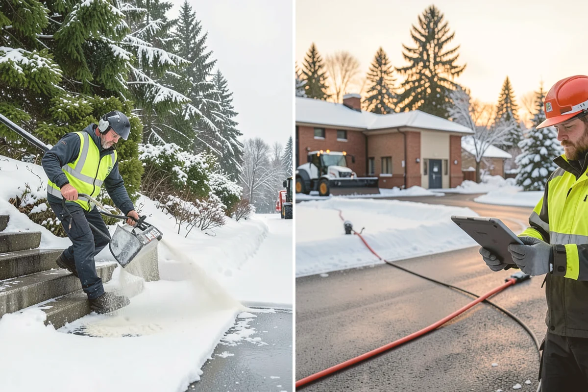 Daycare Snow Plowing in Lynnwood, Snohomish County, WA - Confirm opening time and mark the drop-off lane as top priority