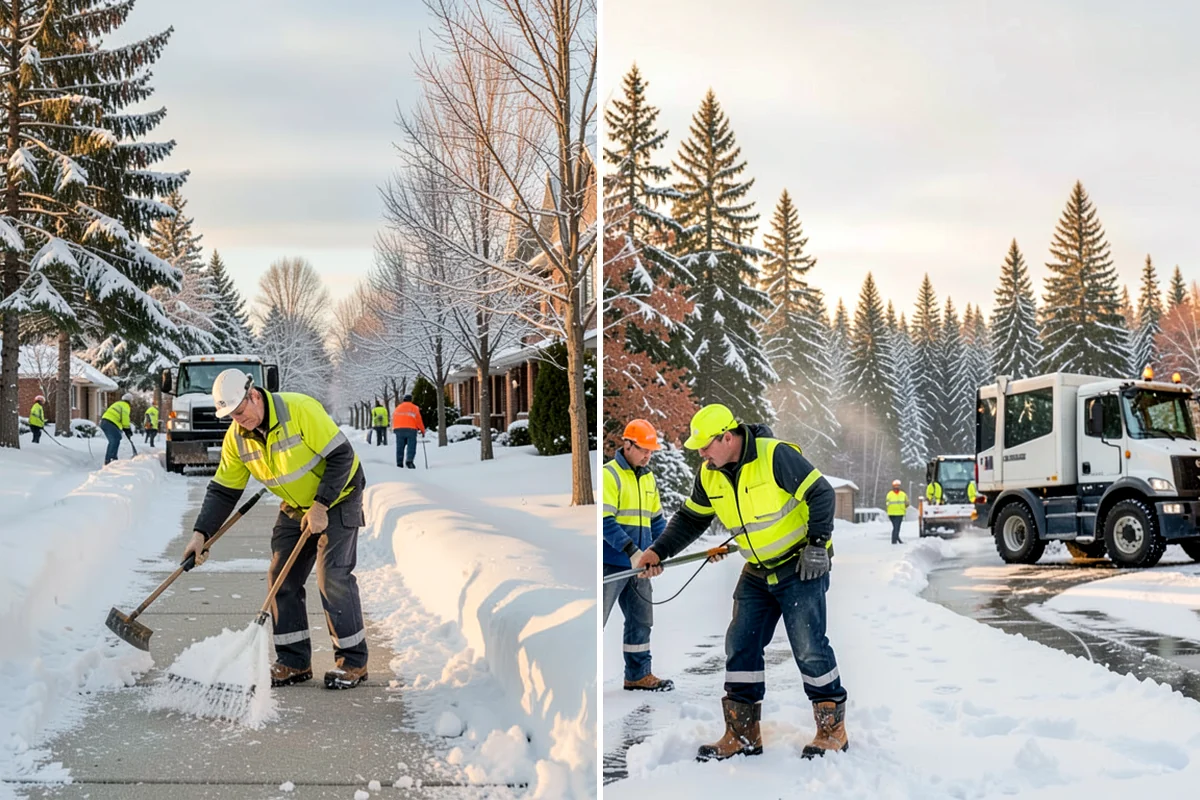Daycare Snow Plowing in Maple Valley, King County, WA - Confirm opening time and mark the drop-off lane as top priority