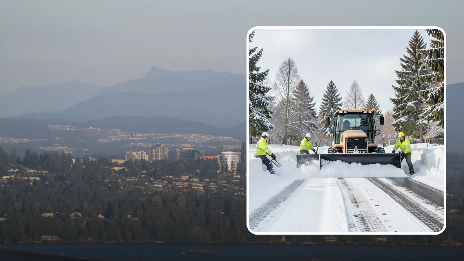 Daycare Snow Plowing in Medina, King County, WA - We plow daycare lots and drop-off zones before opening so parents carrying young children reach the door safely.