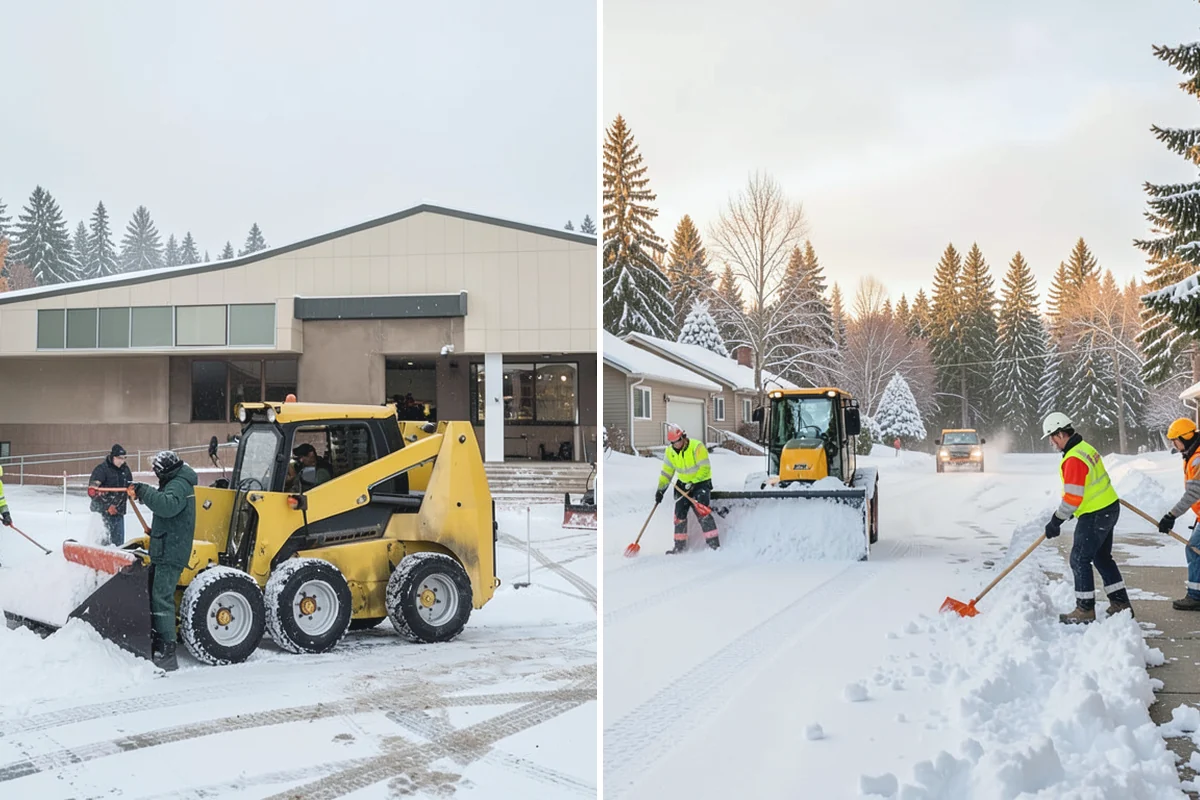 Daycare Snow Plowing in Medina, King County, WA - Confirm opening time and mark the drop-off lane as top priority