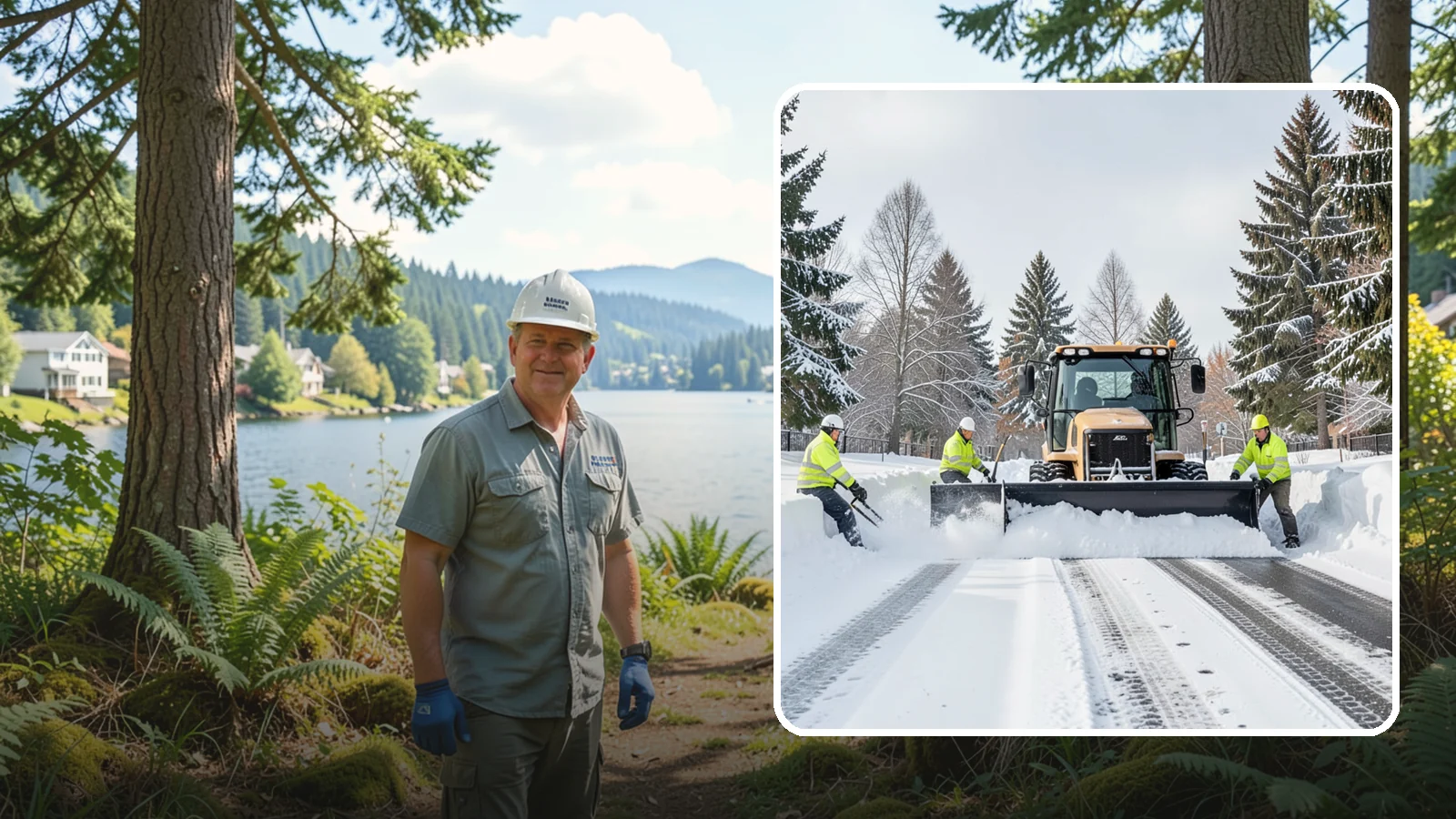 Daycare Snow Plowing in Milton, King County, WA - We plow daycare lots and drop-off zones before opening so parents carrying young children reach the door safely.