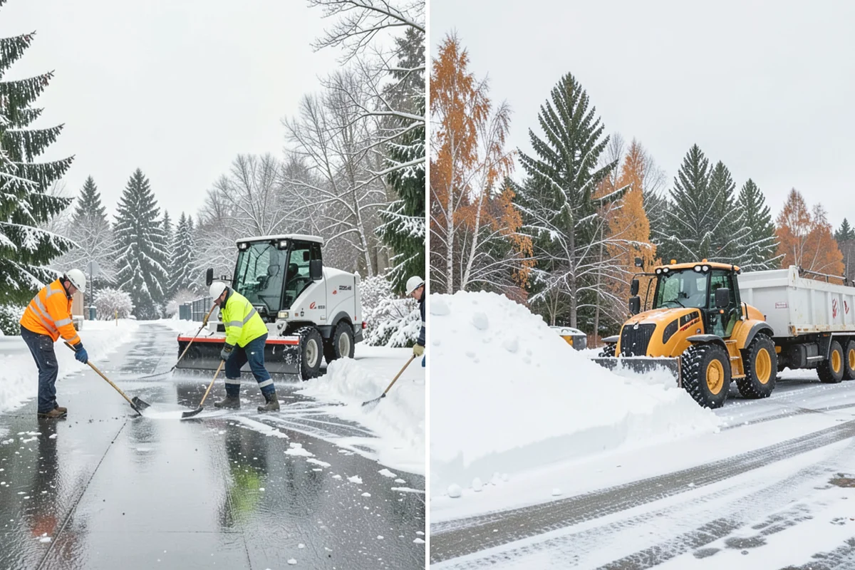 Daycare Snow Plowing in Monroe, Snohomish County, WA - Confirm opening time and mark the drop-off lane as top priority