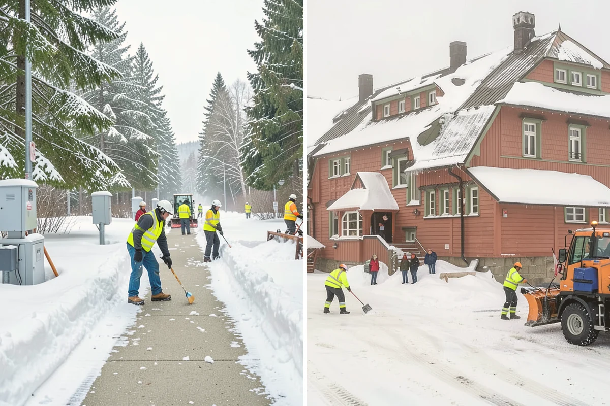Daycare Snow Plowing in Mount Vernon, Skagit County, WA - Confirm opening time and mark the drop-off lane as top priority