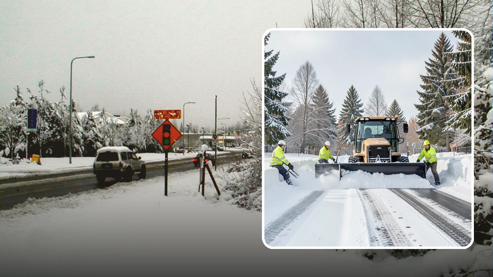 Daycare Snow Plowing in Newcastle, King County, WA - We plow daycare lots and drop-off zones before opening so parents carrying young children reach the door safely.