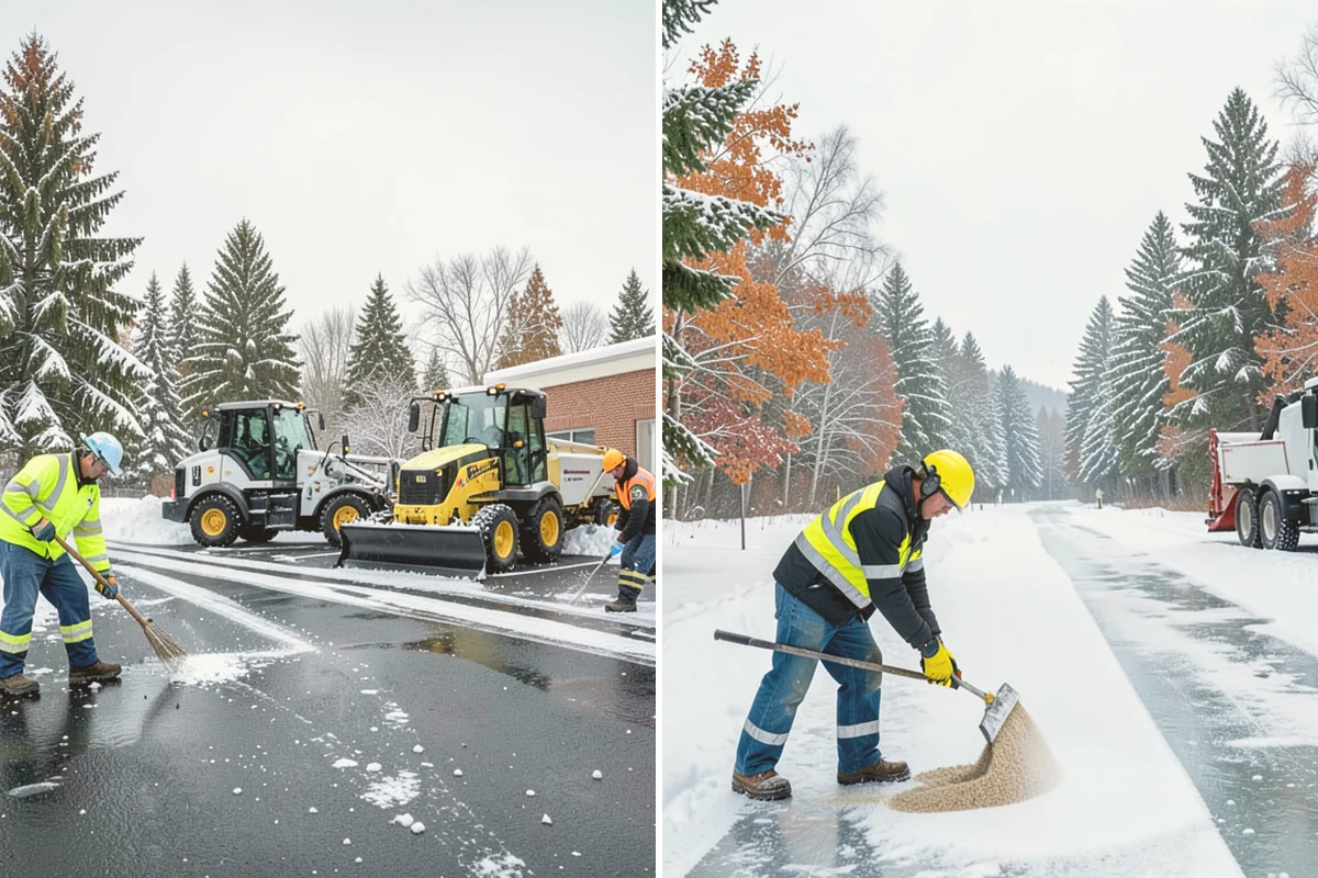 Daycare Snow Plowing in Newcastle, King County, WA - Confirm opening time and mark the drop-off lane as top priority