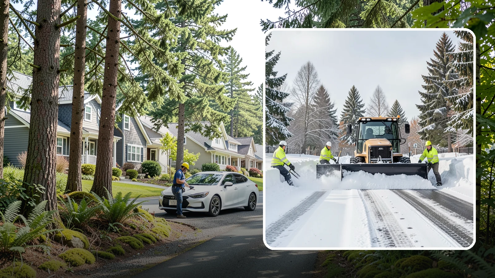 Daycare Snow Plowing in Normandy Park, King County, WA - We plow daycare lots and drop-off zones before opening so parents carrying young children reach the door safely.