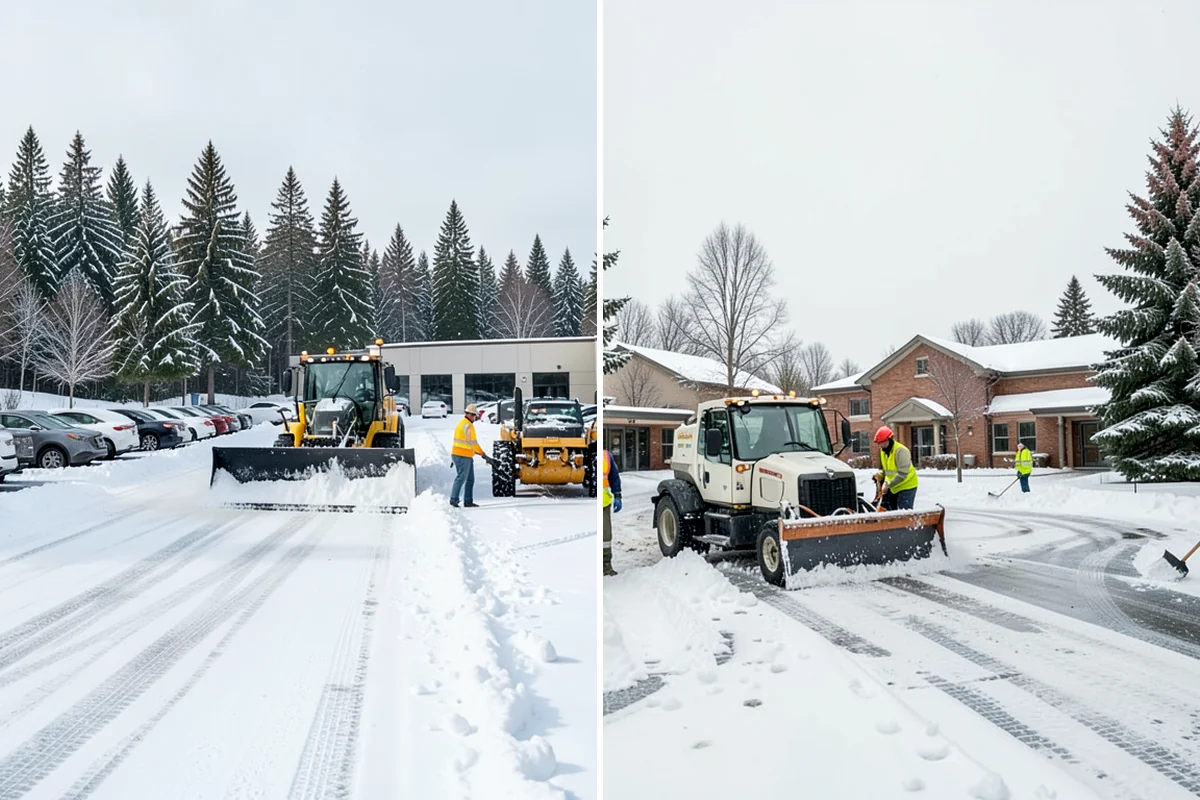 Daycare Snow Plowing in Normandy Park, King County, WA - Confirm opening time and mark the drop-off lane as top priority