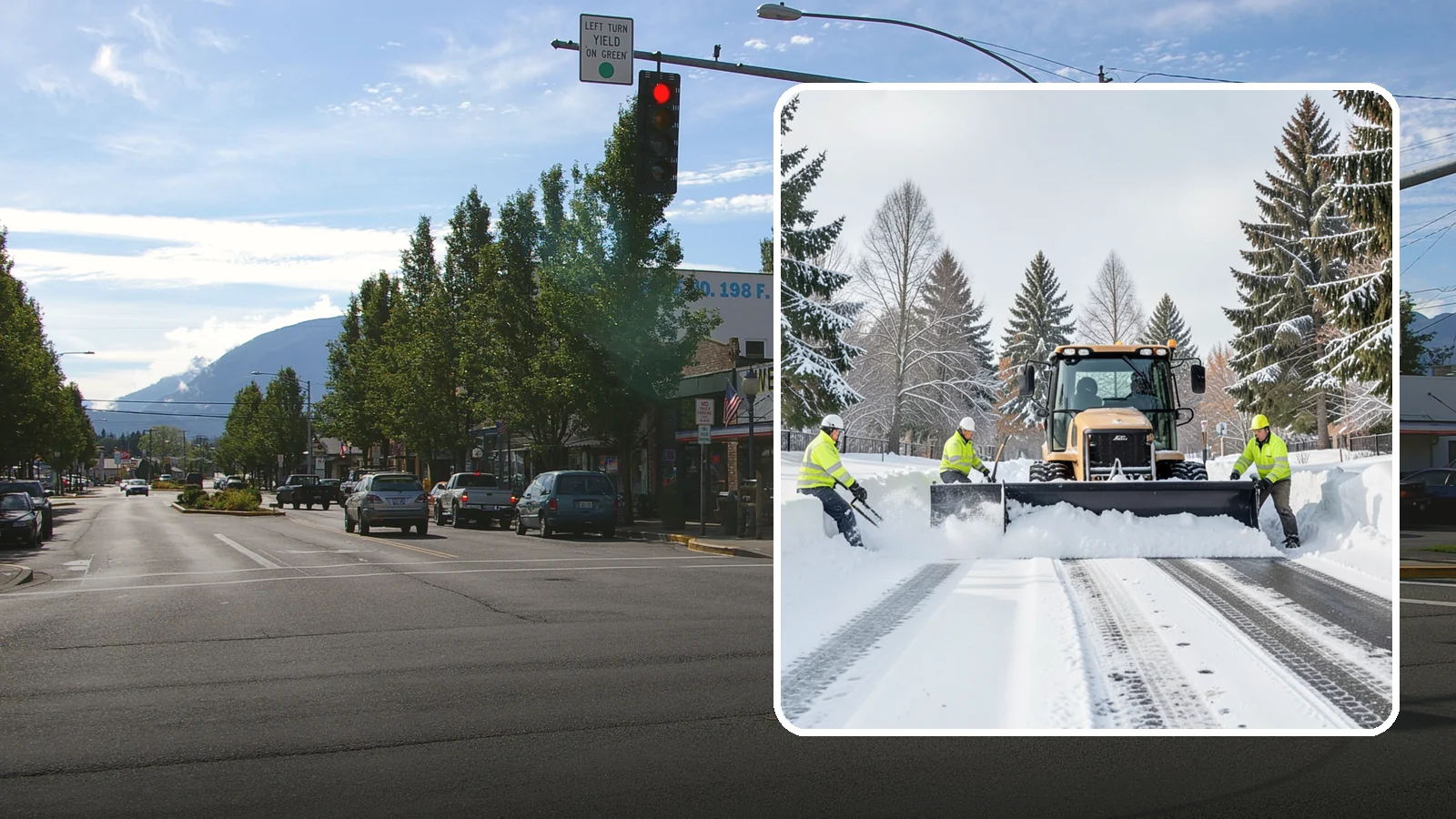 Daycare Snow Plowing in North Bend, King County, WA - We plow daycare lots and drop-off zones before opening so parents carrying young children reach the door safely.