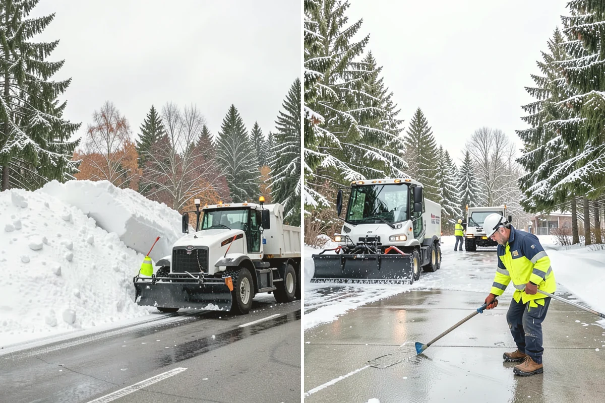 Daycare Snow Plowing in North Bend, King County, WA - Confirm opening time and mark the drop-off lane as top priority