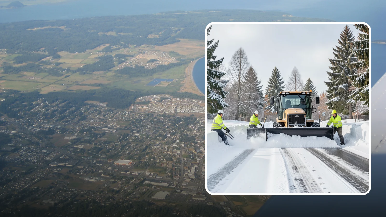 Daycare Snow Plowing in Oak Harbor, Island County, WA - We plow daycare lots and drop-off zones before opening so parents carrying young children reach the door safely.