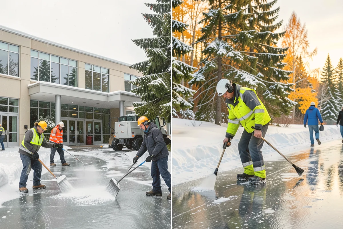 Daycare Snow Plowing in Orting, Pierce County, WA - Confirm opening time and mark the drop-off lane as top priority