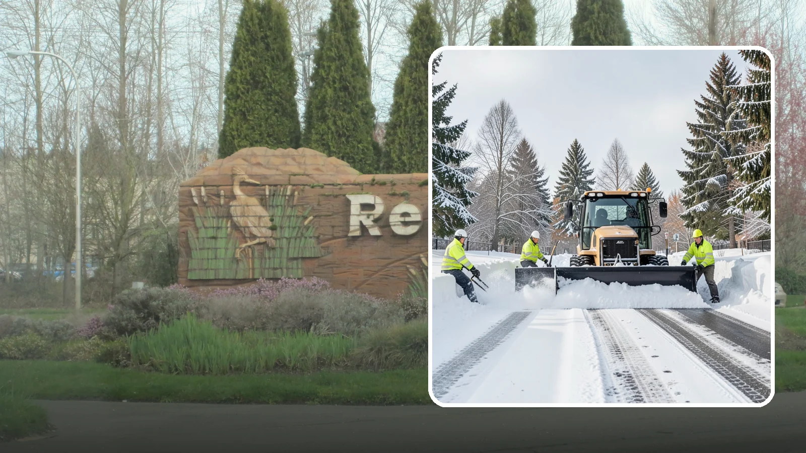 Daycare Snow Plowing in Renton, King County, WA - We plow daycare lots and drop-off zones before opening so parents carrying young children reach the door safely.