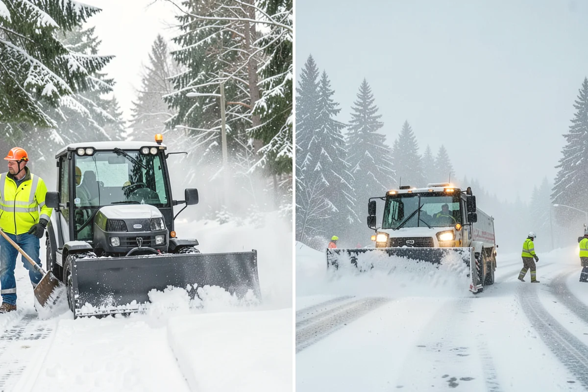 Daycare Snow Plowing in Ruston, Pierce County, WA - Confirm opening time and mark the drop-off lane as top priority