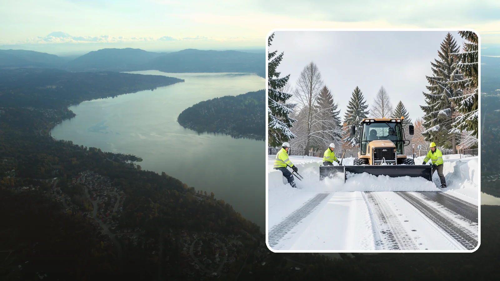 Daycare Snow Plowing in Sammamish, King County, WA - We plow daycare lots and drop-off zones before opening so parents carrying young children reach the door safely.