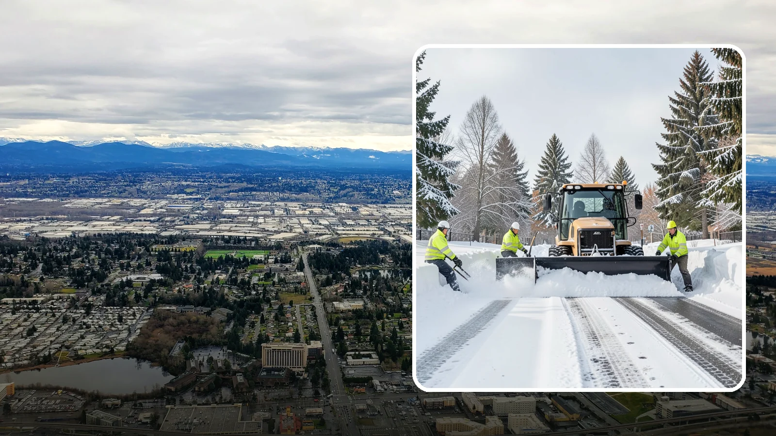 Daycare Snow Plowing in SeaTac, King County, WA - We plow daycare lots and drop-off zones before opening so parents carrying young children reach the door safely.