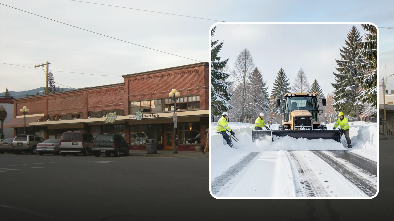 Daycare Snow Plowing in Sedro-Woolley, Skagit County, WA - We plow daycare lots and drop-off zones before opening so parents carrying young children reach the door safely.