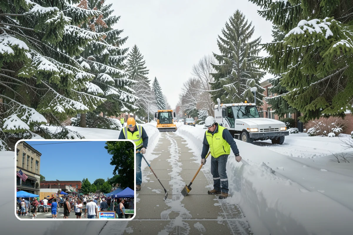 Daycare Snow Plowing in Snohomish, Snohomish County, WA - Drop-off lane and parent lot cleared before opening