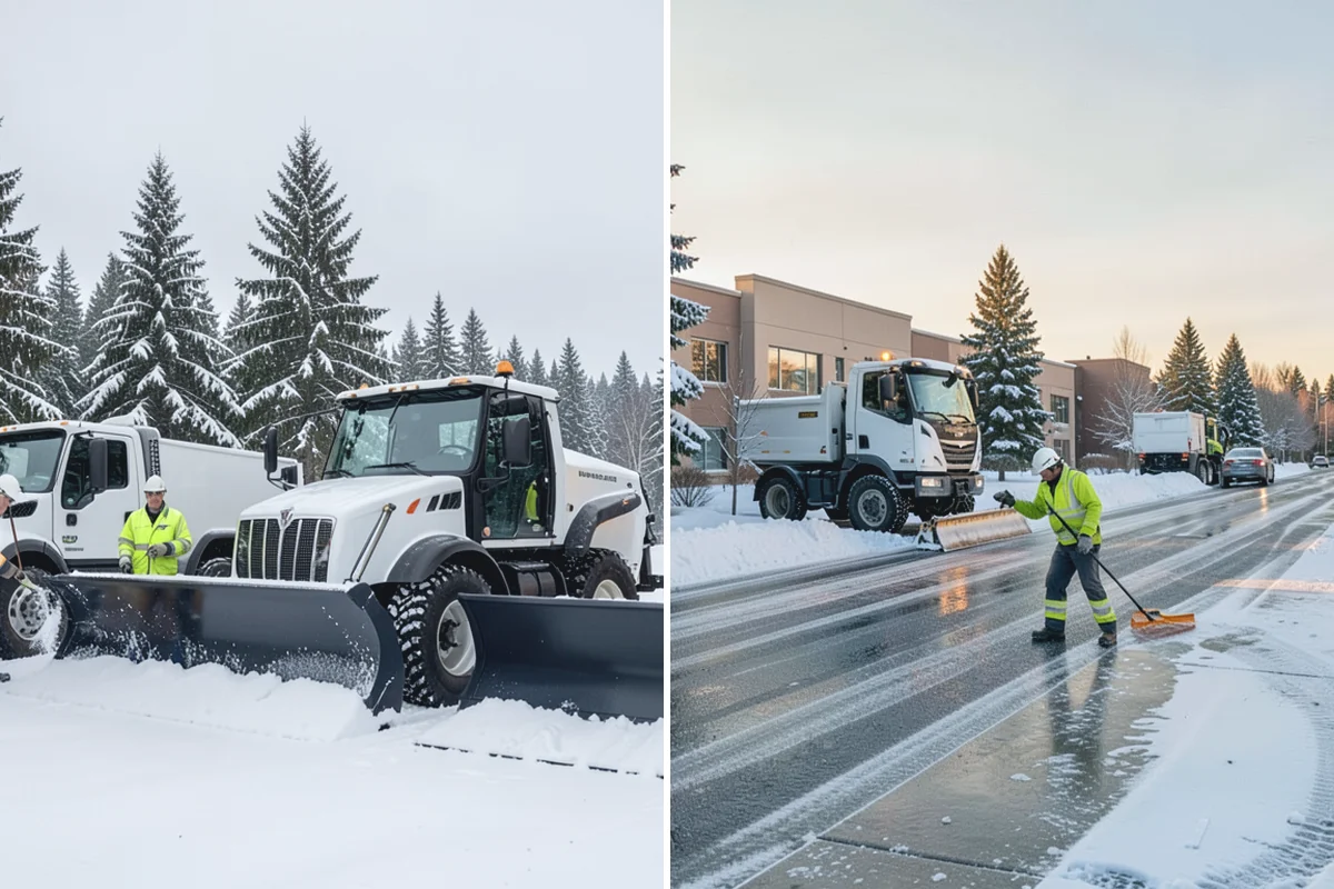Daycare Snow Plowing in South Prairie, Pierce County, WA - Confirm opening time and mark the drop-off lane as top priority