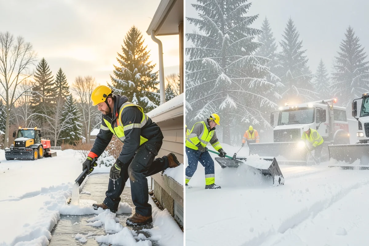 Daycare Snow Plowing in Stanwood, Snohomish County, WA - Confirm opening time and mark the drop-off lane as top priority