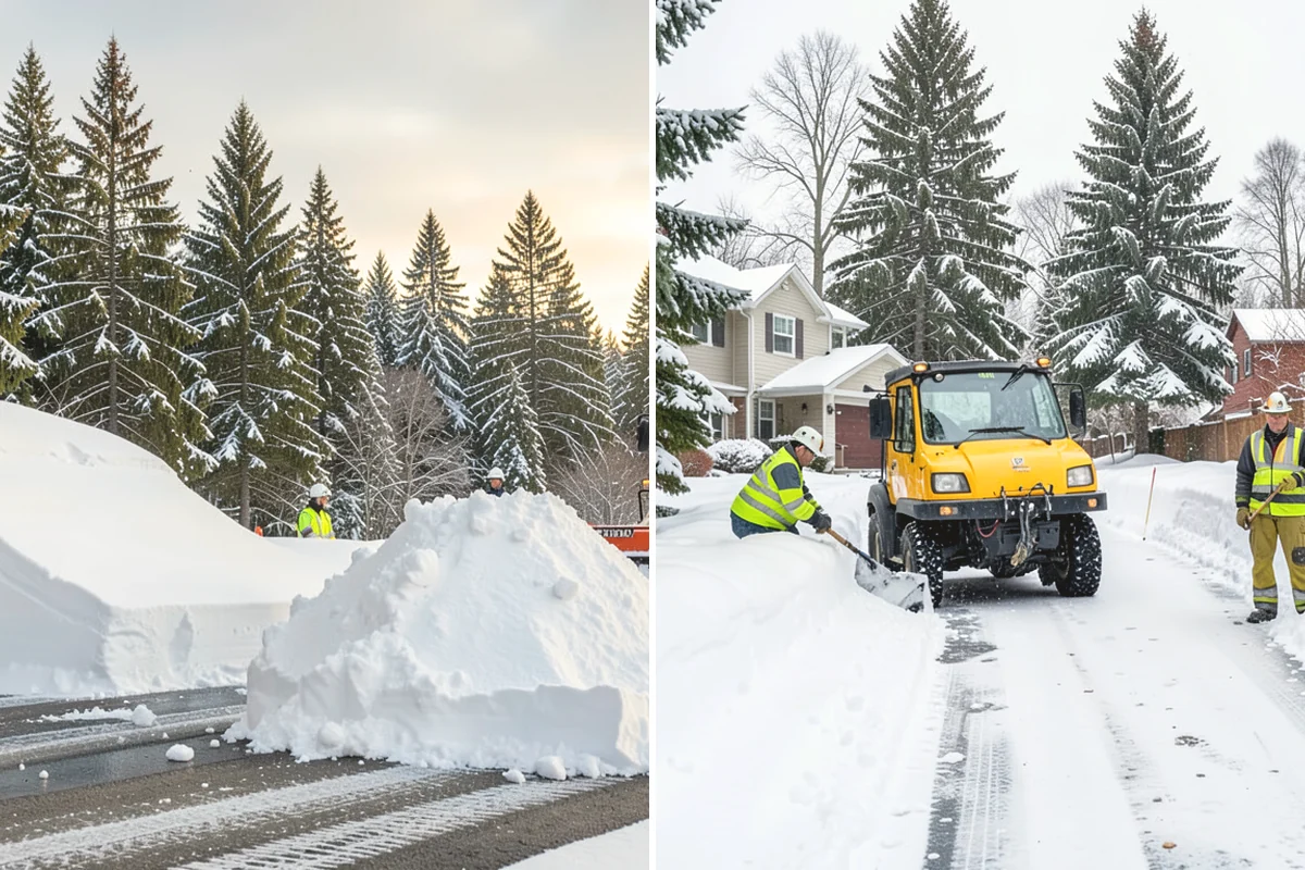 Daycare Snow Plowing in Steilacoom, Pierce County, WA - Confirm opening time and mark the drop-off lane as top priority