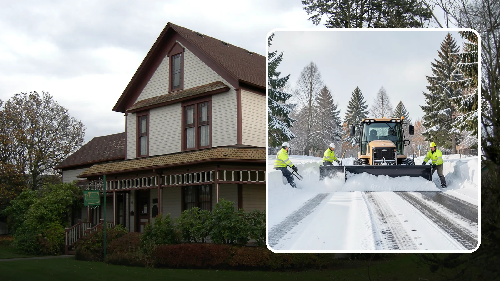 Daycare Snow Plowing in Sumner, Pierce County, WA - We plow daycare lots and drop-off zones before opening so parents carrying young children reach the door safely.