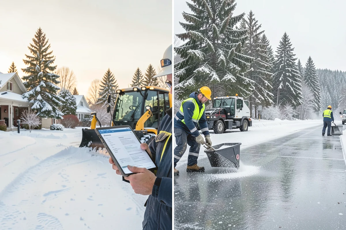 Daycare Snow Plowing in Tukwila, King County, WA - Confirm opening time and mark the drop-off lane as top priority