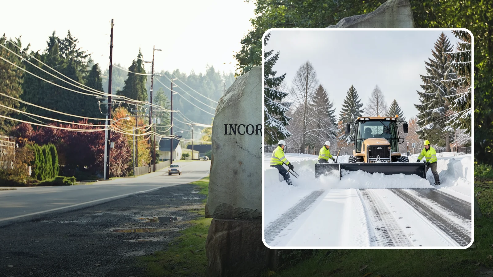 Daycare Snow Plowing in Wilkeson, Pierce County, WA - We plow daycare lots and drop-off zones before opening so parents carrying young children reach the door safely.