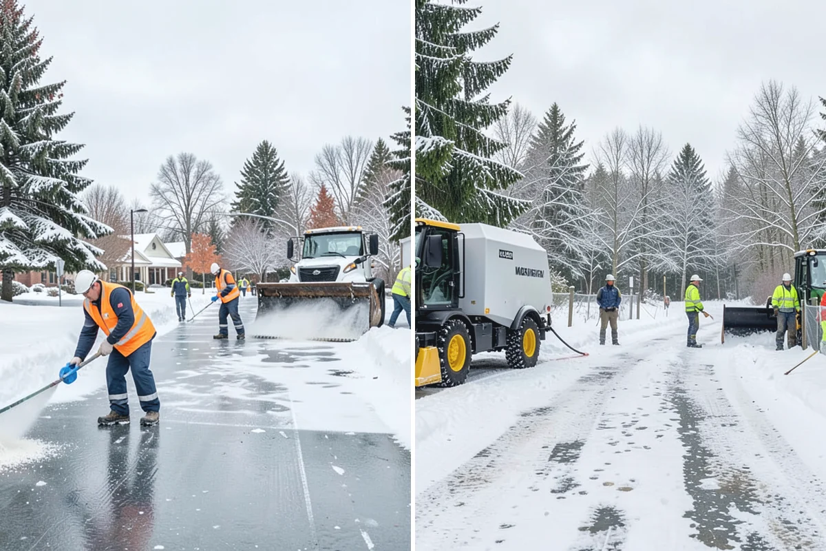 Daycare Snow Plowing in Wilkeson, Pierce County, WA - Confirm opening time and mark the drop-off lane as top priority