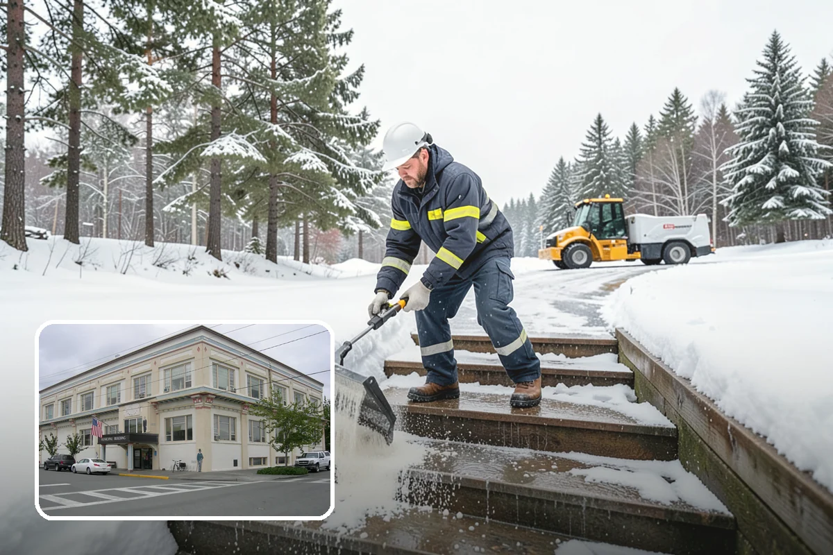 Daycare Snow Removal in Anacortes, Skagit County, WA - Safe walkways for parents and children