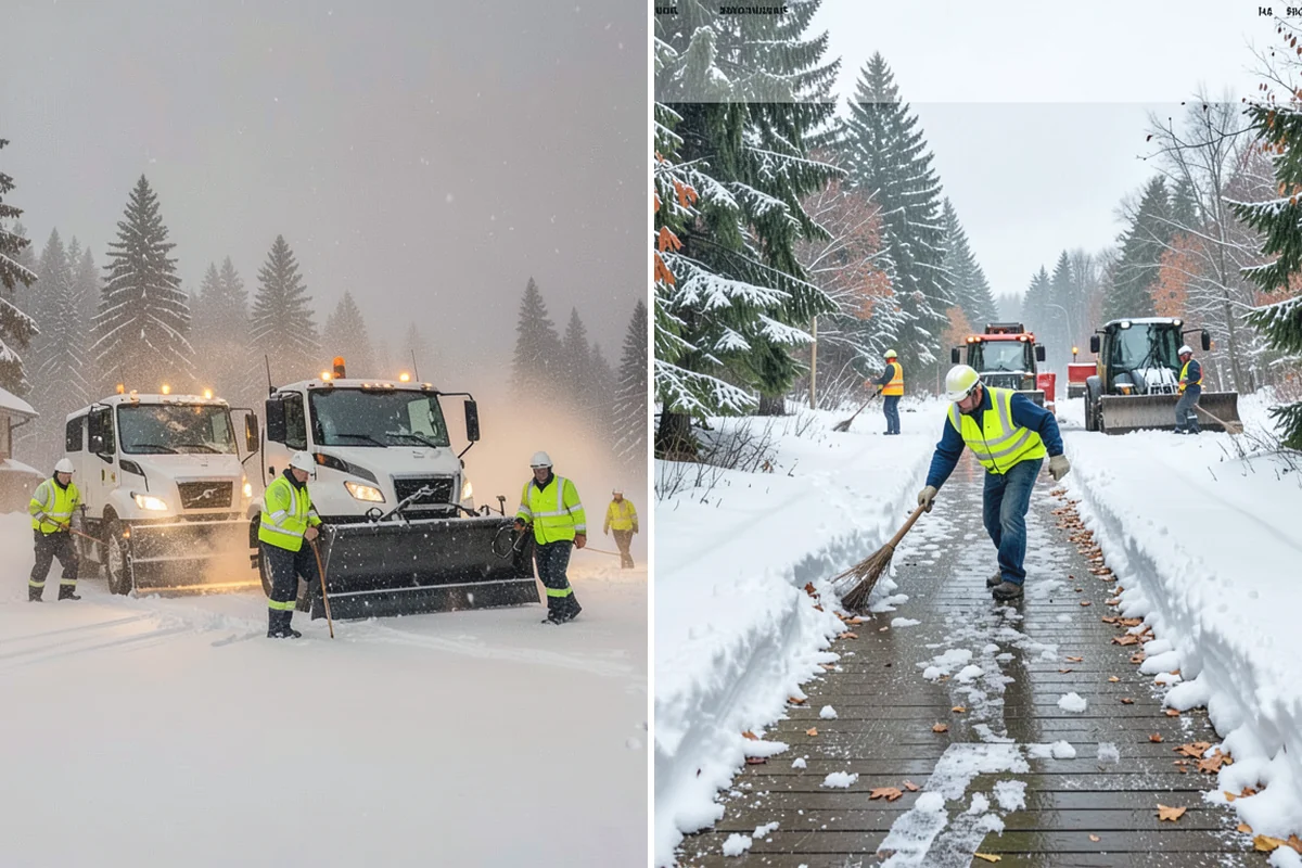 Daycare Snow Removal in Auburn, King County, WA - Identify parking, drop-off, and entry paths