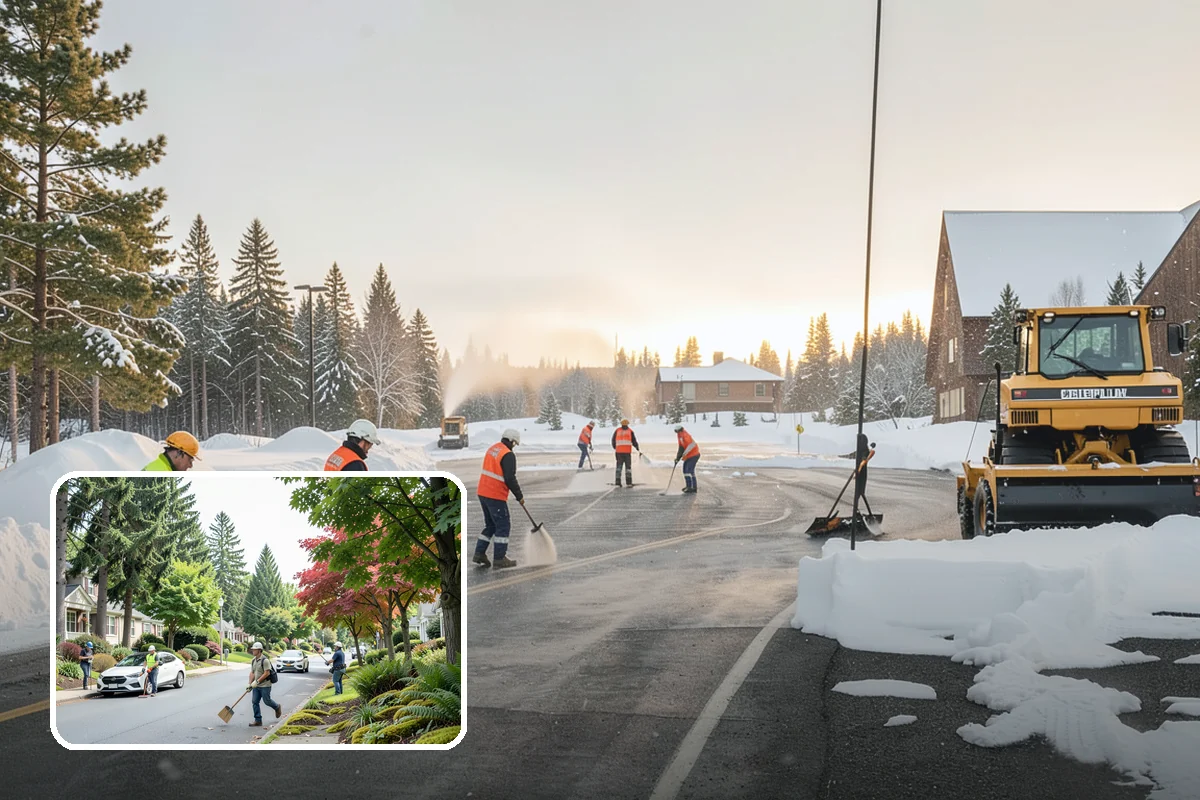 Daycare Snow Removal in Beaux Arts Village, King County, WA - Safe walkways for parents and children