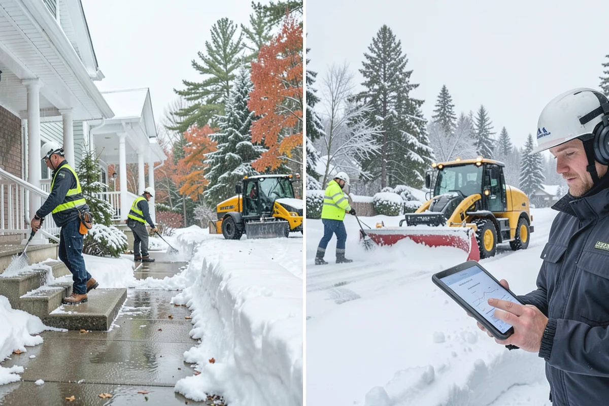 Daycare Snow Removal in Beaux Arts Village, King County, WA - Identify parking, drop-off, and entry paths