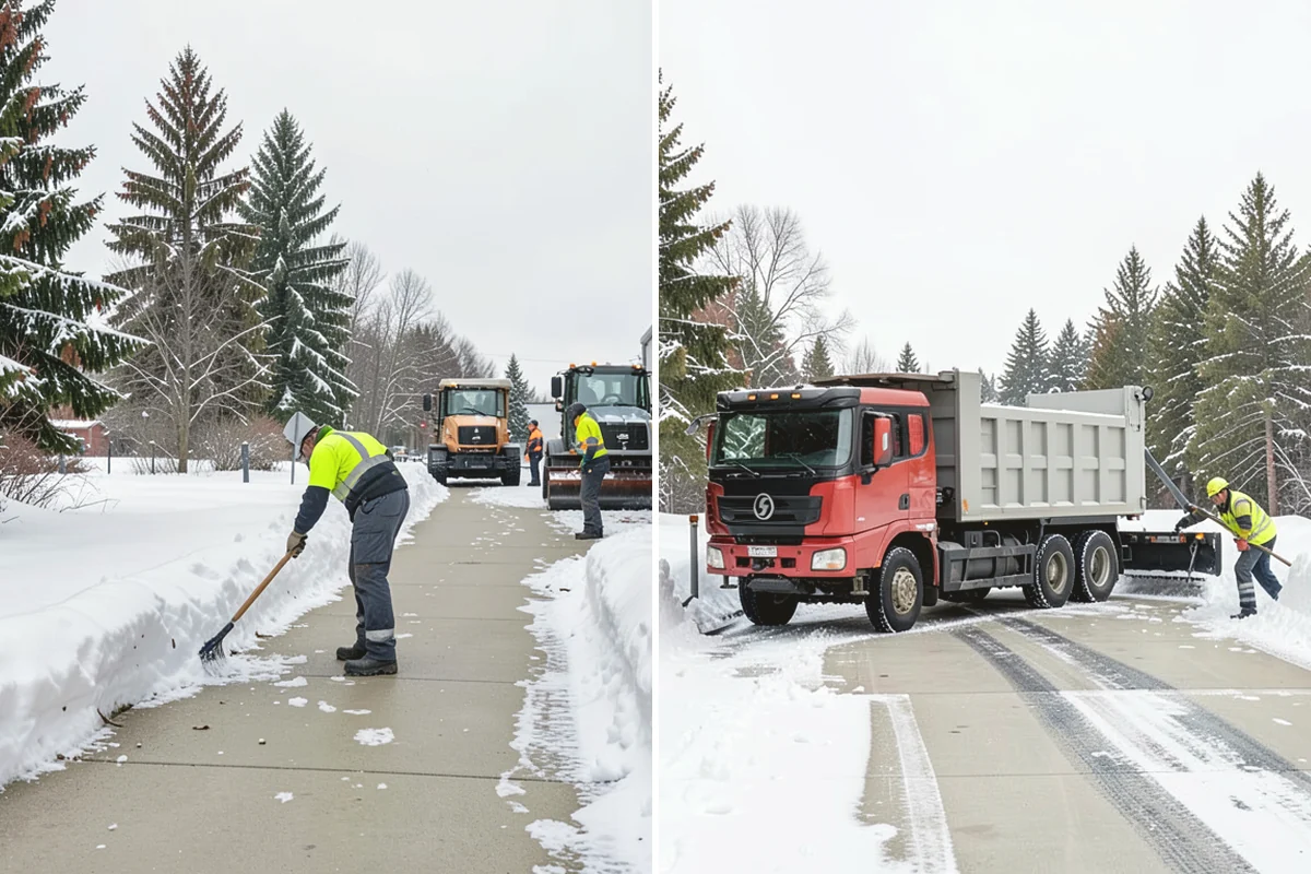 Daycare Snow Removal in Black Diamond, King County, WA - Identify parking, drop-off, and entry paths