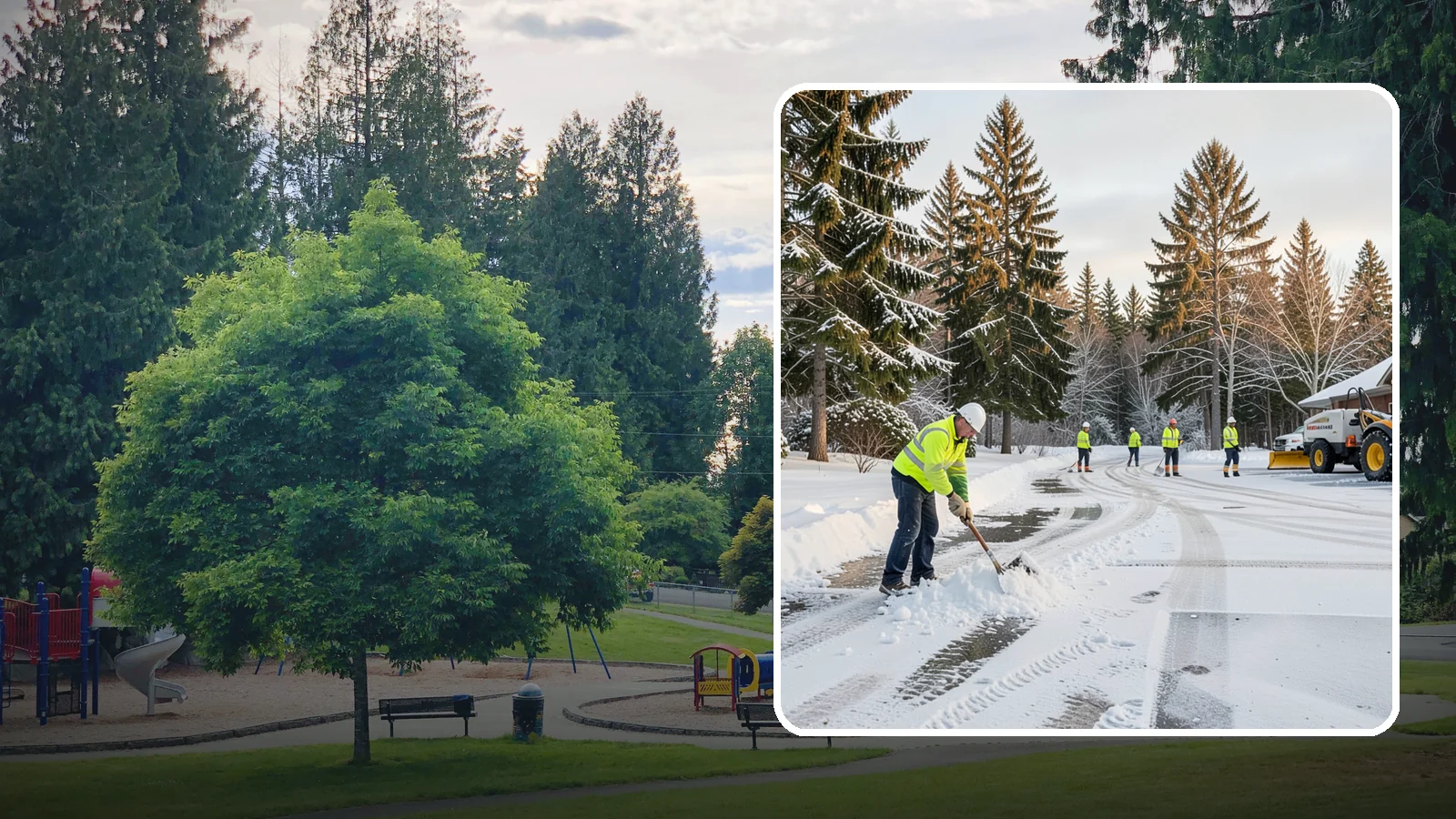 Daycare Snow Removal in Bonney Lake, Pierce County, WA - We clear daycare properties with extra care so children, parents, and staff stay safe on winter mornings.