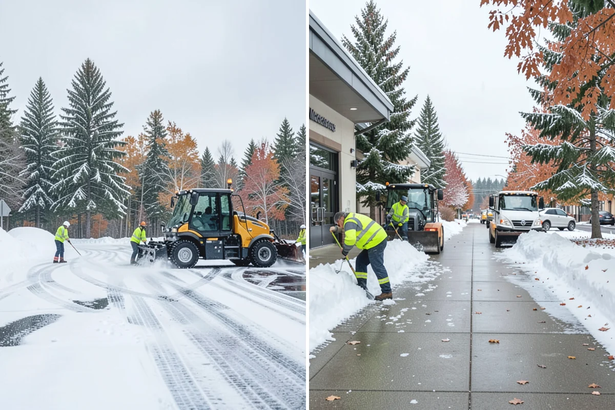 Daycare Snow Removal in Bonney Lake, Pierce County, WA - Identify parking, drop-off, and entry paths